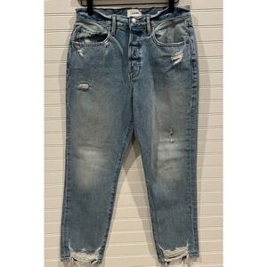 FRAME Le Original Distressed Jeans High Rise Denim Light Wash‎ Size 28